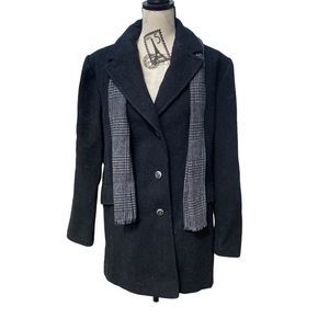 𝅺J.G. Hook Vintage Union Made Wool Jack Coat With Scarf - Made In USA